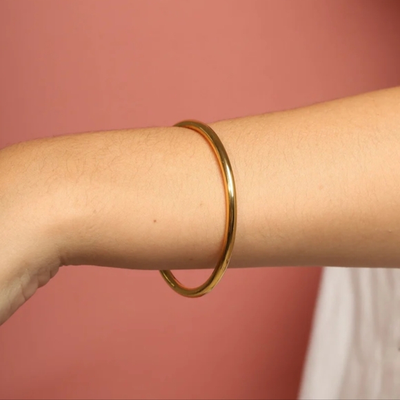 Cali Tiger 18k gold plated Pablo cuff bangle - Picture 5 of 6